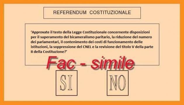 Risultati del Referendum Costituzionale